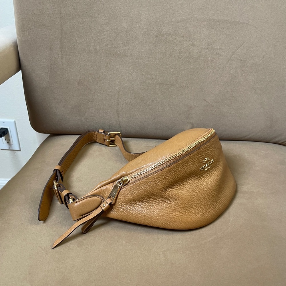 Coach Brown Leather Crossbody Bag